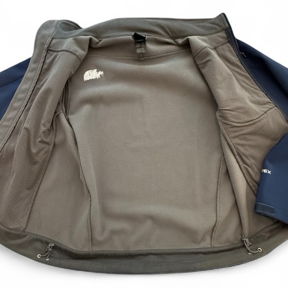 The North Face Apex Bionic Fleece Lined Jacket Navy Blue Warm Men’s Size Small - Picture 7 of 13